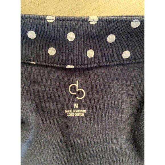 Blue and White Polka Dot Shirt (Medium) - Picture 4 of 4